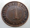 B.207 GERMANIA WEIMAR 1 REICHSPFENNIG 1934 J, Europa, Bronz