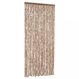 Cumpara ieftin Perdea pentru insecte, bej si maro inchis, 56x185 cm, chenille