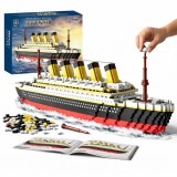 Cumpara ieftin Set de Constructie Titanic, 2000+ Piese, Model Realist 58 cm, Nava Istorica de Colectie, Din ABS de Inalta Calitate, Design Detaliat, Decor Elegant, D