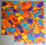 Design model abstract pentru imprimeuri textile acuarela cca 1970, Nonfigurativ