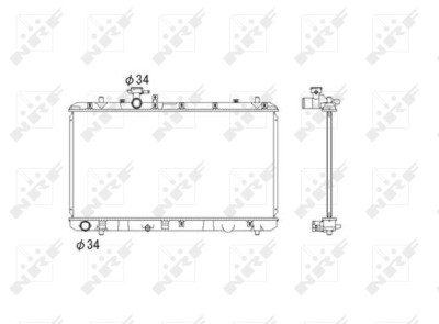 NRF 53581 Radiator, racire motor foto