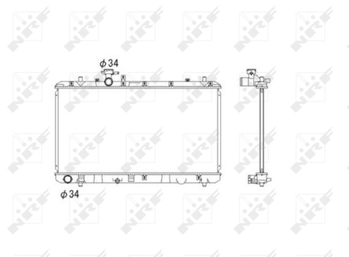NRF 53581 Radiator, racire motor