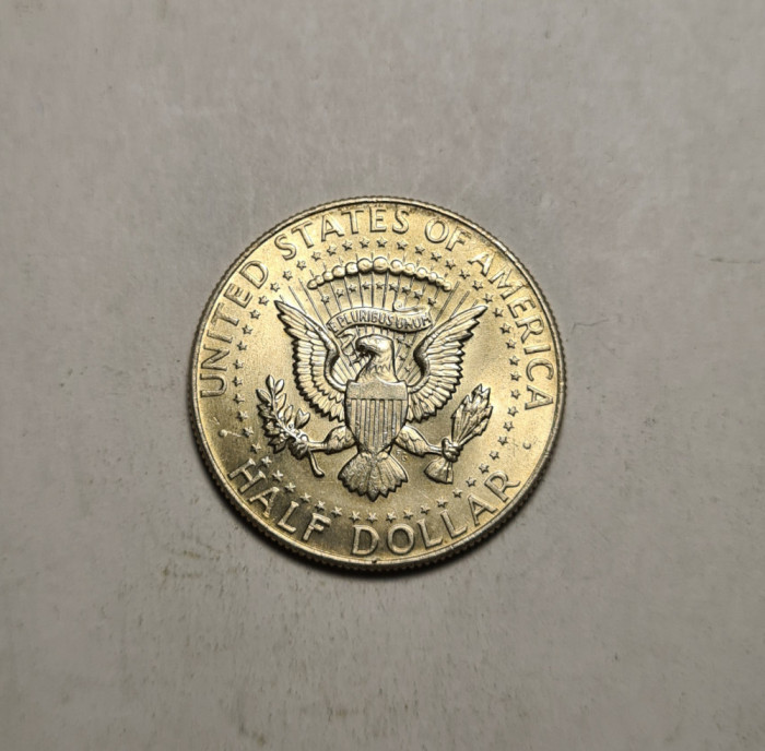 Half 1/2 Dollar 1964 UNC Superb Piesa de Colectie Argint