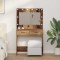 vidaXL Birou de Toaletă Lemn Vechi 78,5 x 41 x 135 cm Lemn compozit