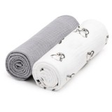 T-TOMI BIO Muslin Diapers scutece textile Penguin 65x65 cm 2 buc