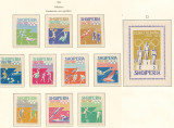 Albania 1964 Mi 870/79 + bl 26 B MNH - JO Vara, Tokyo (VI), Nestampilat