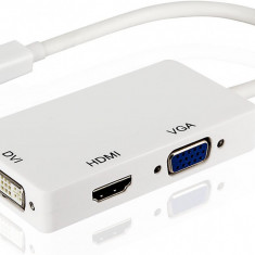 Adaptor MiniDisplayPort Mini DisplayPort Thunderbolt la HDMI DVI VGA