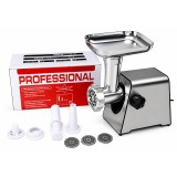 Masina electrica de tocat carne Motoyama Japan, 3500 W, Full inox, 3 site bonus, Accesorii carnati si chiftele, Calitate Premium
