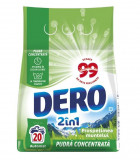 Detergent de rufe pudra Dero 2in1 Prospetimea Muntelui, 1,5 kg, 20 spalari