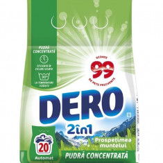 Detergent de rufe pudra Dero 2in1 Prospetimea Muntelui, 1,5 kg, 20 spalari