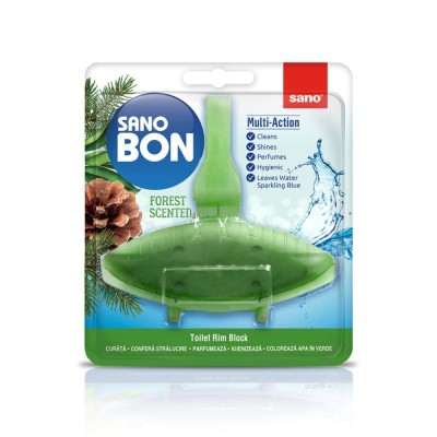 Odorizant wc Sano Bon Green Forest Multi-Action, solid, , 55 g foto