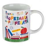 Cană Porțelan, Model Mesaj &quot;Pentru Profesoara Mea Preferată&quot;, Multicolor, Capacitate 320ml, Oem