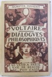 DIALOGUES PHILOSOPHIQUES de VOLTAIRE