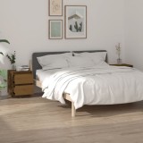 Cumpara ieftin Noptiere, 2 buc, maro miere, 40x35x50 cm, lemn masiv de pin