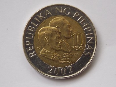 10 PISO 2002 FILIPINE foto