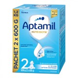 Formula de lapte praf Nutri Biotik 2, 6-12 luni, 1200 g, Aptamil