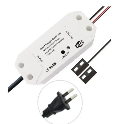 Comutator inteligent pentru usa de garaj WIFI 2.4GHz, compatibil cu Google Assistant si Amazon Alexa Smart Garage Controller-C foto