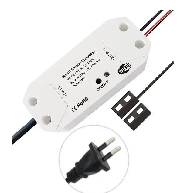 Comutator inteligent pentru usa de garaj WIFI 2.4GHz, compatibil cu Google Assistant si Amazon Alexa Smart Garage Controller-C