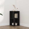 VidaXL Rafturi de colț Stejar negru 33 x 33 x 67 cm Lemn compozit 862690