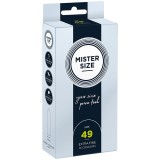 Mister Size-Prezervativ Mărime S 49 mm (10 Bucăți)-Latex
