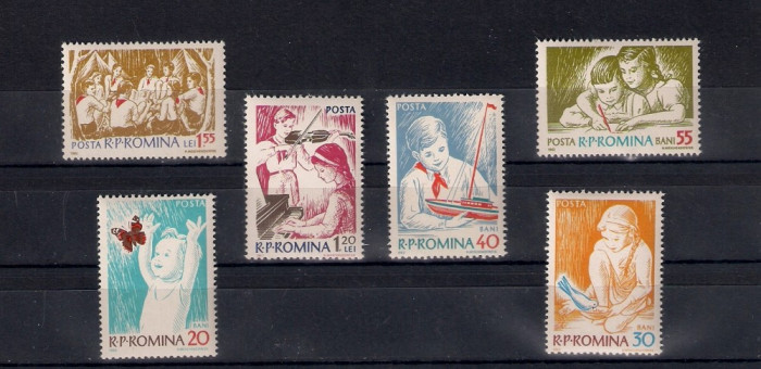 ROMANIA 1962 - COPII IN R.P.R., MNH - LP 548