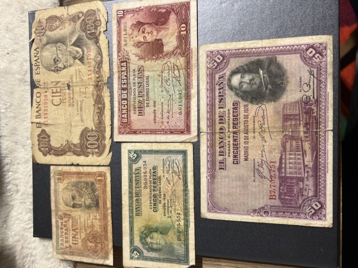 Lot 5 bancnote Spania