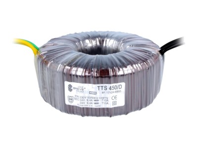Transformator Toroidal 450VA 230V 24V 9.37A foto