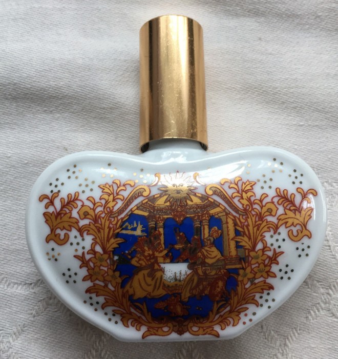 Sticla de parfum - port.frantuzesc - Limoges - pictata manual