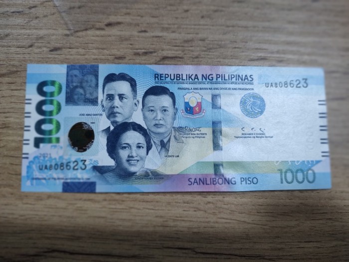 FILIPINE 1000 PISO 2021 UNC
