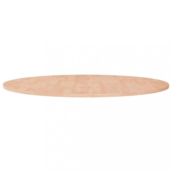 Blat de masă rotund, &Oslash;90x1,5 cm, lemn masiv stejar netratat