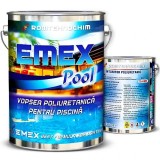 Pachet Vopsea Poliuretanica Piscina "Emex Pool" - Gri - Bid. 20 Kg + Intaritor 4.00 Kg