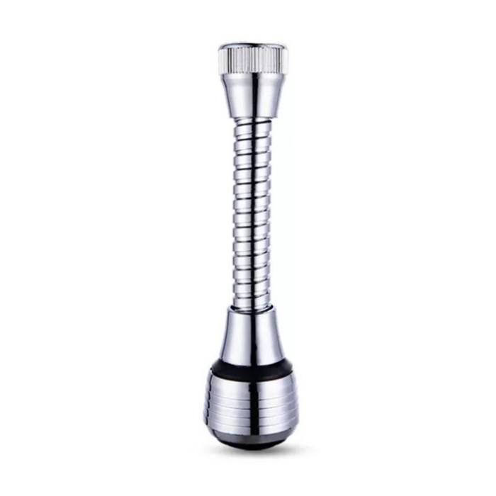 Prelungitor universal flexibil 360&deg;, ABS/Inox, 2 x 150 x 35 mm, Argintiu