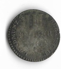 Moneda 3 stuber 1805 - Berg, Germania, 1,85 g argint 0,220, cotatii ridicate! foto