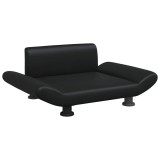 Cumpara ieftin Pat de caini, negru, 70x45x28 cm, piele ecologica