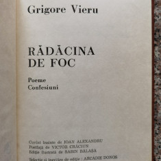 Radacina De Foc (cartonata) - Grigore Vieru ,553762