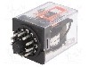 Releu electromagnetic, 24V DC, 10A, 3PDT, Recoy/RAYEX ELECTRONICS, MK3P5-I 24VDC, T161067