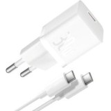 Incarcator retea Baseus GaN5 Pro, Quick Charge 30W, 1 x USB Type-C, include Cablu USB Type-C la USB Type-C 100W 1m, albastru