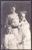 2514 - Queen MARY, Maria, &amp; the Princesses - old postcard, real Photo - unused