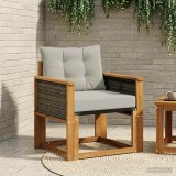 vidaXL Canapea de exterior Lemn Solid de Acacia natural 3438867