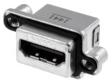 Conector HDMI 19 PIN Aurit &icirc;n unghi 90&deg; THT IP67