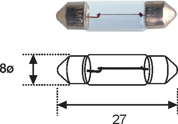 MAGNETI MARELLI 009417100000 Bec, iluminare numar circulatie