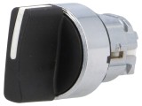 Comutator Rotativ 22mm 3 Poziții Negru