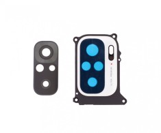 Geam Camera Xiaomi Redmi Note 10, Alb + Rama