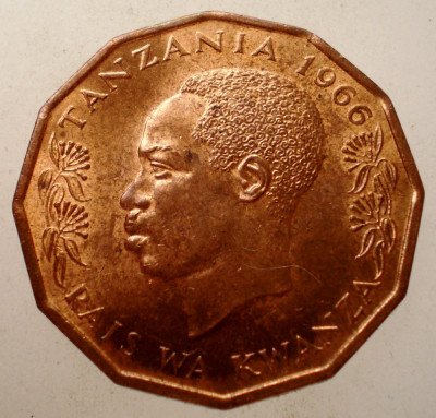 1.927 TANZANIA 5 SENTI 1966 XF foto