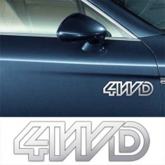Stickere laterale CHROME - 4WD (set 2 buc.)