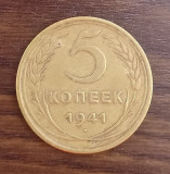 Moneda URSS - 5 Kopeks 1941 - An rar, Europa