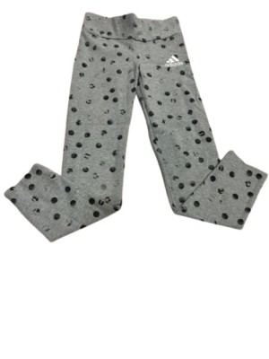 Pantaloni sport fetita , culoarea gri , model buline , marimea 6-7 ani foto