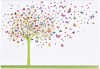 Tree of Butterflies Note Cards