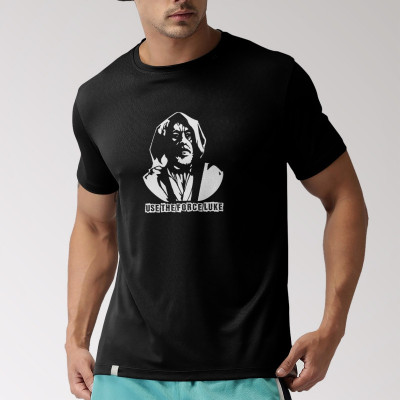 Tricou personalizat barbat &amp;quot;Obi Wan Kenobi Use the force LUKE&amp;quot;, Negru, Bumbac, Marime XXL foto