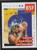 Polynesia 1999 - Anul Nou, trecerea in anul 2000, dantelat , MNH, Mi. 809
